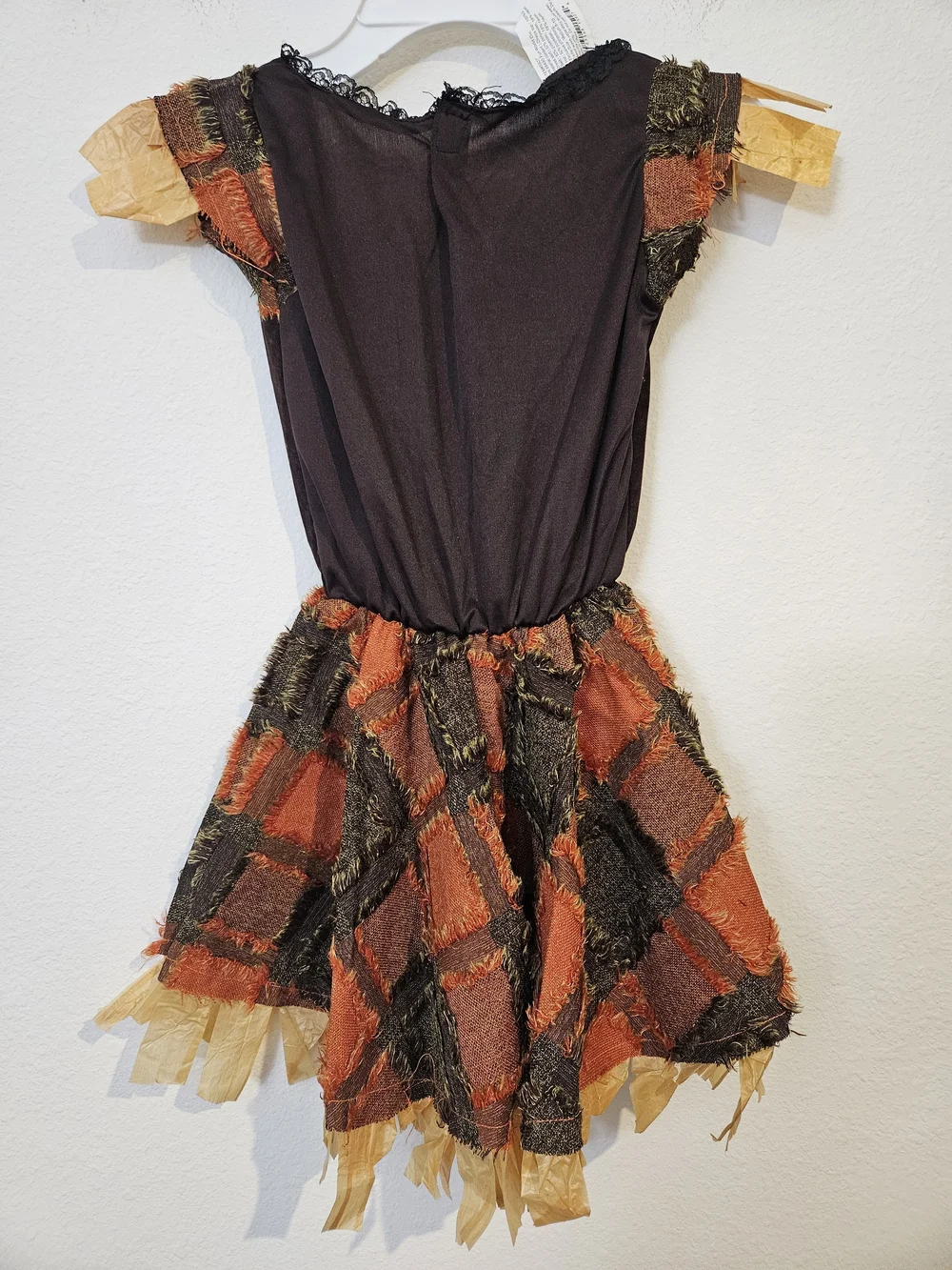 Lil' Scarecrow Kids' Orange & Brown Scarecrow Costume